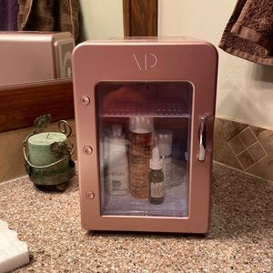 Vanity Planet Fria Skincare Fridge. Rose gold